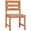 Matgrupp för trädgården 4 delar massiv teak vidaXL 140 cm table length – miniatyr 7