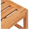Matgrupp för trädgården 4 delar massiv teak vidaXL 140 cm table length – miniatyr 8