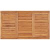 Matgrupp för trädgården 4 delar massiv teak vidaXL 140 cm table length – miniatyr 10