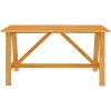Matgrupp för trädgården 5 delar akaciaträ vidaXL 140 cm table length – miniatyr 4