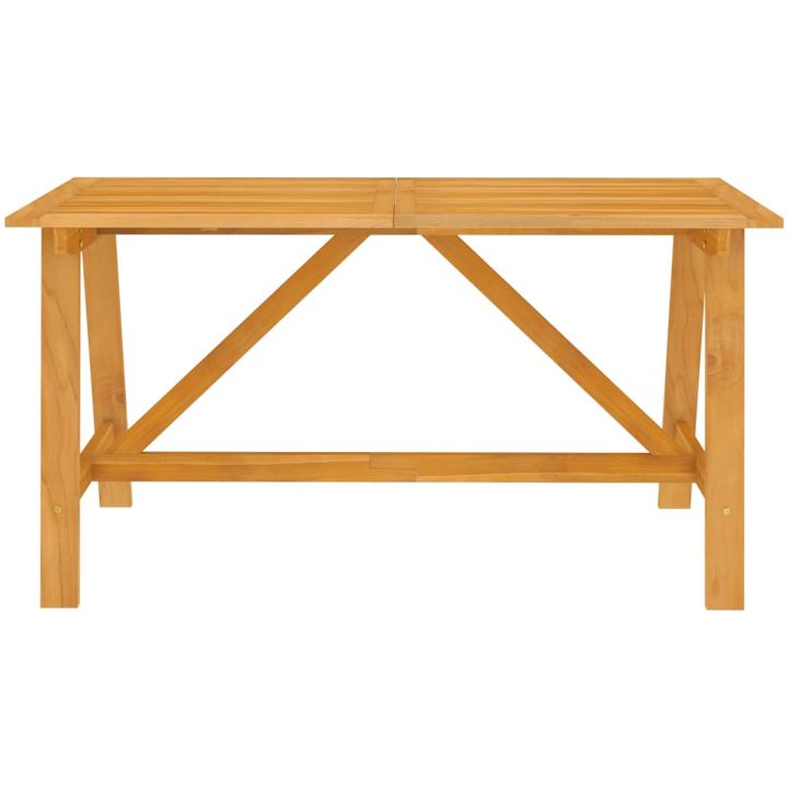 Matgrupp för trädgården 5 delar akaciaträ vidaXL 140 cm table length – bild 4