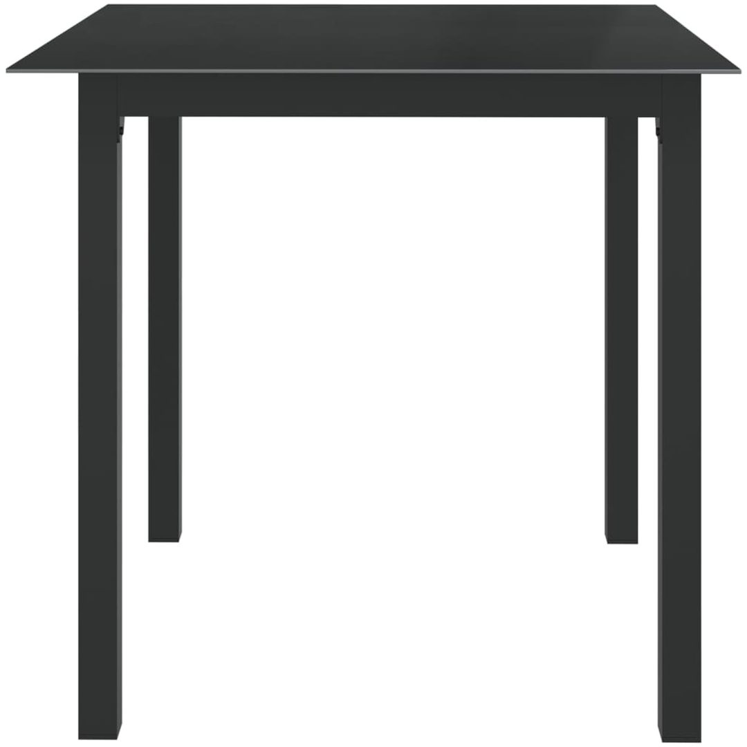 Matgrupp för trädgården 5 delar aluminium antracit vidaXL – bild 4