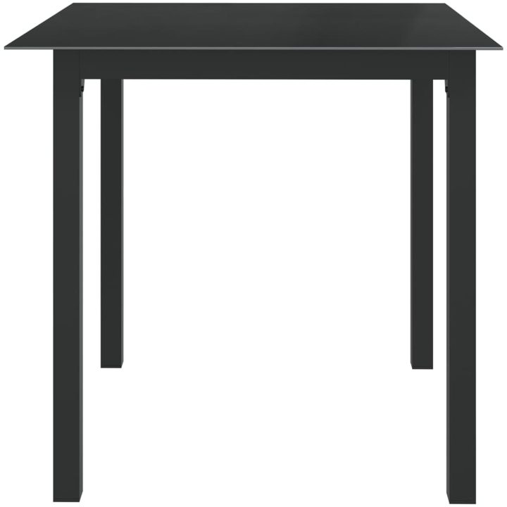 Matgrupp för trädgården 5 delar aluminium antracit vidaXL – bild 4