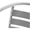 Matgrupp för trädgården 5 delar aluminium silver vidaXL – miniatyr 6