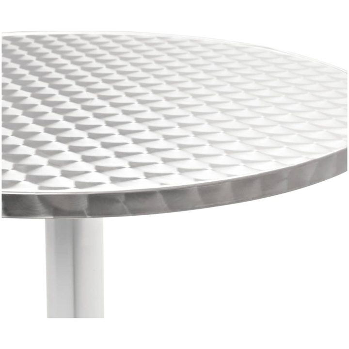 Matgrupp för trädgården 5 delar aluminium silver vidaXL – bild 8
