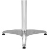Matgrupp för trädgården 5 delar aluminium silver vidaXL – miniatyr 9