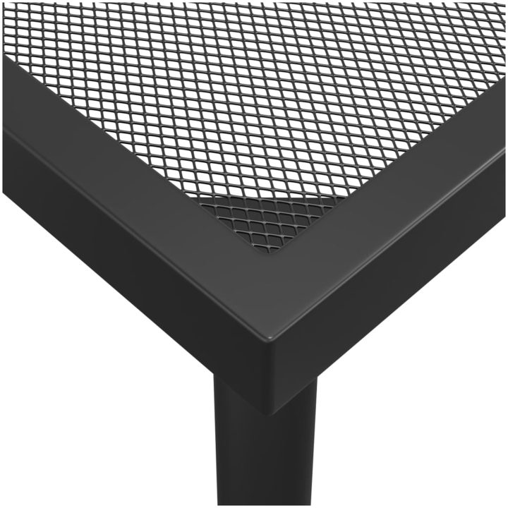 Matgrupp för trädgården 5 delar antracit stål vidaXL 110 cm table length – bild 9