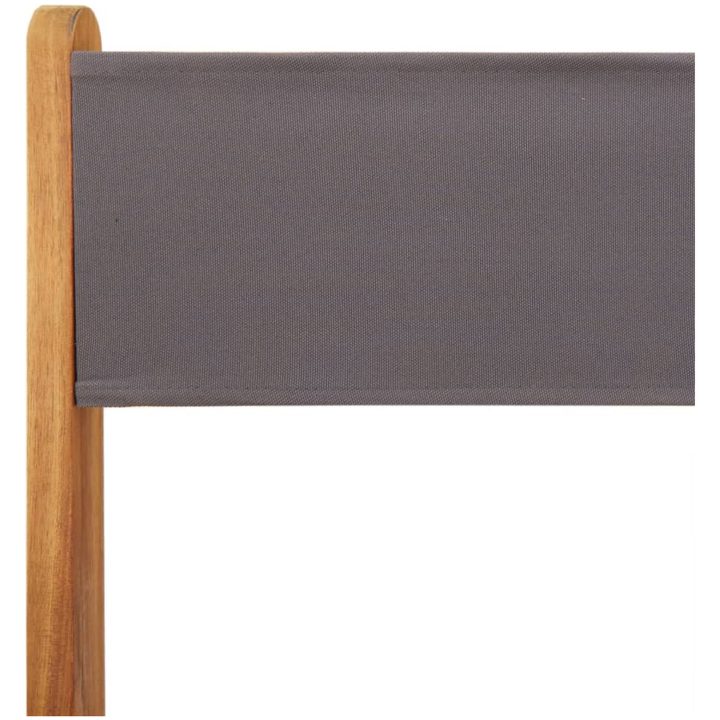 Matgrupp för trädgården 5 delar antracit tyg och massivt trä vidaXL 90 x 75 cm – bild 10