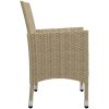 Matgrupp för trädgården 5 delar beige vidaXL – miniatyr 5