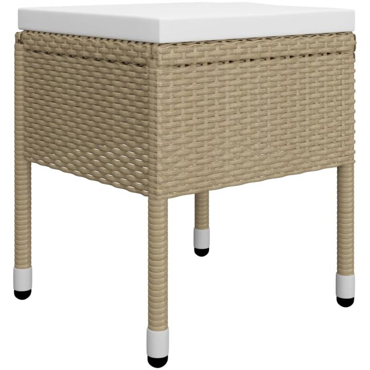 Matgrupp för trädgården 5 delar beige vidaXL – bild 8