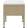 Matgrupp för trädgården 5 delar beige vidaXL – miniatyr 9
