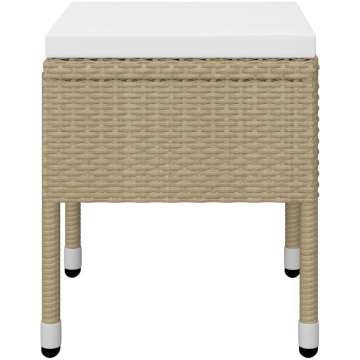 Matgrupp för trädgården 5 delar beige vidaXL – bild 9