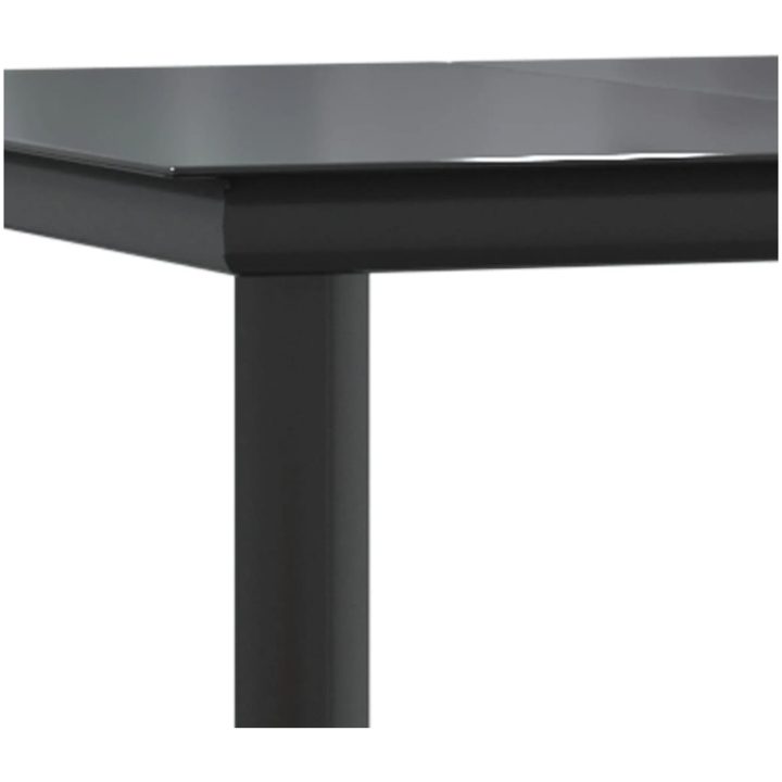 Matgrupp för trädgården 5 delar brun konstrottning vidaXL 160 cm table length – bild 9