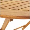 Matgrupp för trädgården 5 delar grå konstrotting/massivt trä vidaXL 90 x 75 cm – miniatyr 11