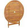 Matgrupp för trädgården 5 delar grå konstrotting/massivt trä vidaXL 90 x 75 cm – miniatyr 8
