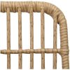 Matgrupp för trädgården 5 delar konstrotting och glas vidaXL 80 cm table length – miniatyr 8