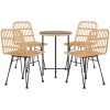 Matgrupp för trädgården 5 delar konstrottning vidaXL – miniatyr 3