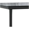 Matgrupp för trädgården 5 delar ljusgrå konstrottning vidaXL 160 cm table length – miniatyr 10