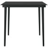 Matgrupp för trädgården 5 delar ljusgrå vidaXL 80 cm table length – miniatyr 6