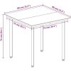 Matgrupp för trädgården 5 delar med dynor konstrotting och glas vidaXL 80 cm table length – miniatyr 8