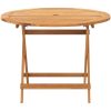 Matgrupp för trädgården 5 delar svart konstrotting/massivt trä vidaXL 90 x 75 cm – miniatyr 5