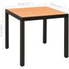 Matgrupp för trädgården 5 delar svart och brun vidaXL – miniatyr 12