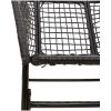 Matgrupp för trädgården 5 delar svart polyrotting glas vidaXL 80 x 80 x 74 cm – miniatyr 8