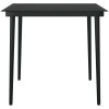Matgrupp för trädgården 5 delar vit vidaXL 80 cm bordslängd – miniatyr 11