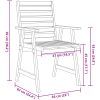 Matgrupp för trädgården 6 delar massivt akaciaträ vidaXL 110 x 75 cm – miniatyr 11