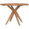 Matgrupp för trädgården 6 delar massivt akaciaträ vidaXL 110 x 75 cm – miniatyr 3