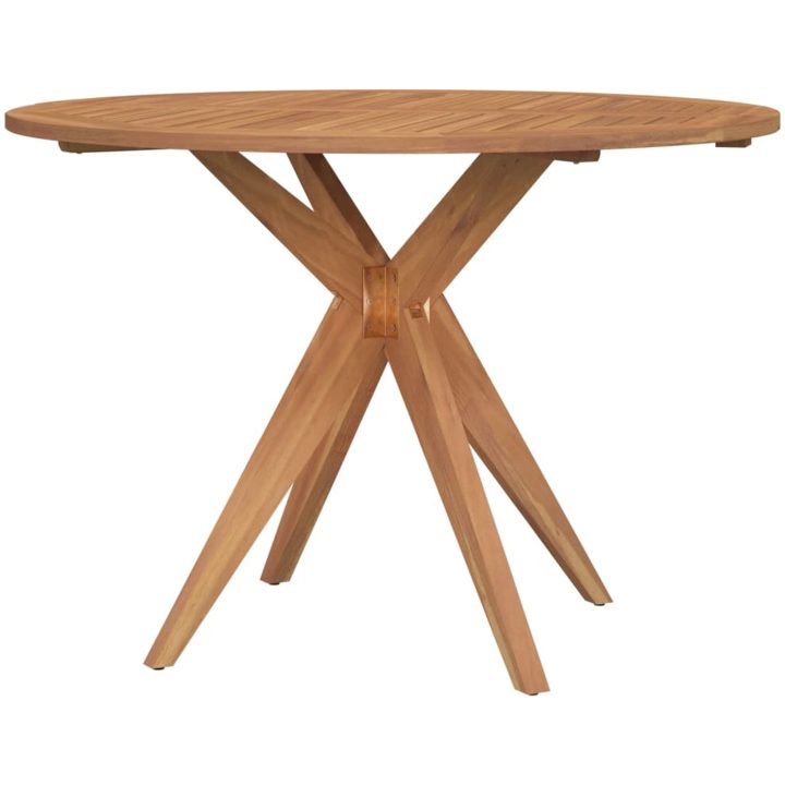 Matgrupp för trädgården 6 delar massivt akaciaträ vidaXL 110 x 75 cm – bild 3