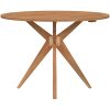 Matgrupp för trädgården 6 delar massivt akaciaträ vidaXL 110 x 75 cm – miniatyr 4