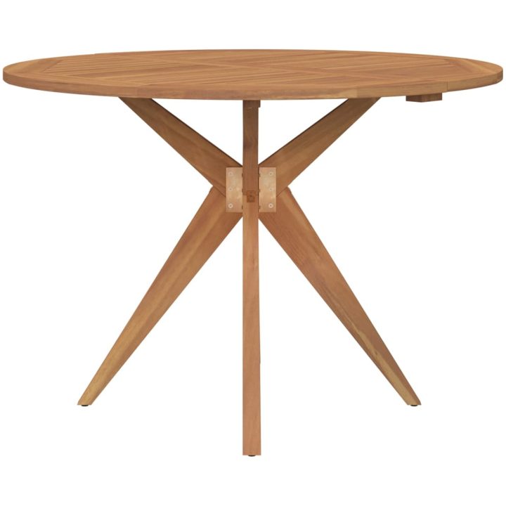 Matgrupp för trädgården 6 delar massivt akaciaträ vidaXL 110 x 75 cm – bild 4