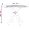 Matgrupp för trädgården 6 delar massivt akaciaträ vidaXL 110 x 75 cm – miniatyr 10