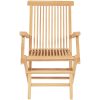 Matgrupp för trädgården 7 delar 150-200x100x75 cm teakträ vidaXL – miniatyr 11