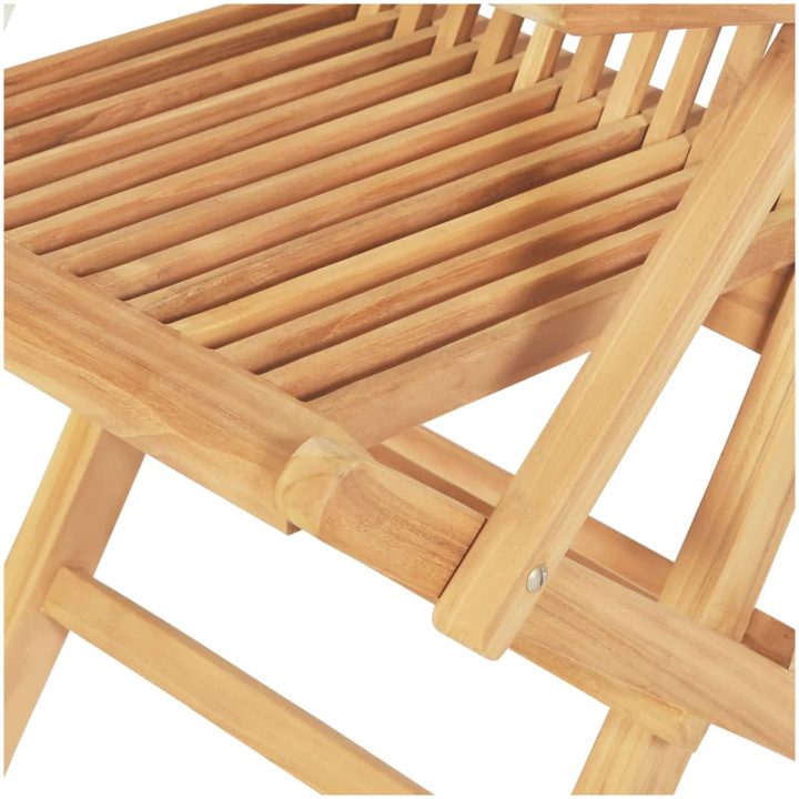 Matgrupp för trädgården 7 delar 150-200x100x75 cm teakträ vidaXL – bild 12
