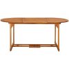 Matgrupp för trädgården 7 delar 180x90x75 cm massivt akaciaträ vidaXL – miniatyr 7