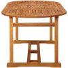 Matgrupp för trädgården 7 delar 180x90x75 cm massivt akaciaträ vidaXL – miniatyr 8