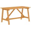Matgrupp för trädgården 7 delar akaciaträ vidaXL 140 cm table length – miniatyr 3