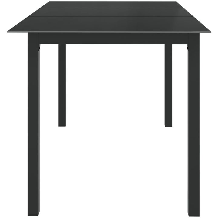 Matgrupp för trädgården 7 delar aluminium antracit vidaXL – bild 4