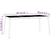 Matgrupp för trädgården 7 delar antracit stål vidaXL 165 cm table length – miniatyr 11