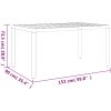 Matgrupp för trädgården 7 delar brun aluminium vidaXL 150 cm bordslängd – miniatyr 12