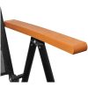 Matgrupp för trädgården 7 delar brun aluminium vidaXL 150 cm bordslängd – miniatyr 8
