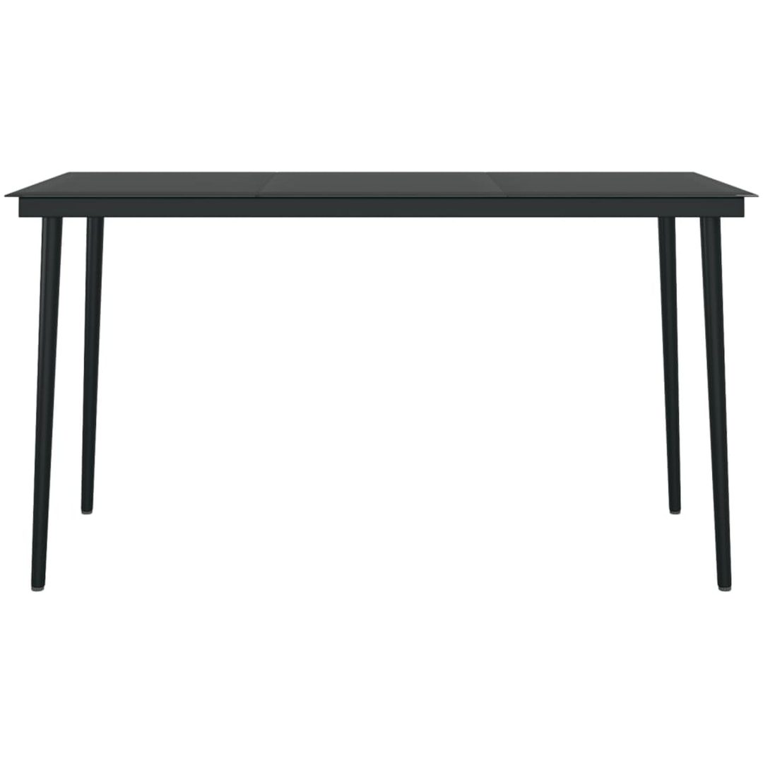 Matgrupp för trädgården 7 delar ek vidaXL 140 cm table length – bild 6
