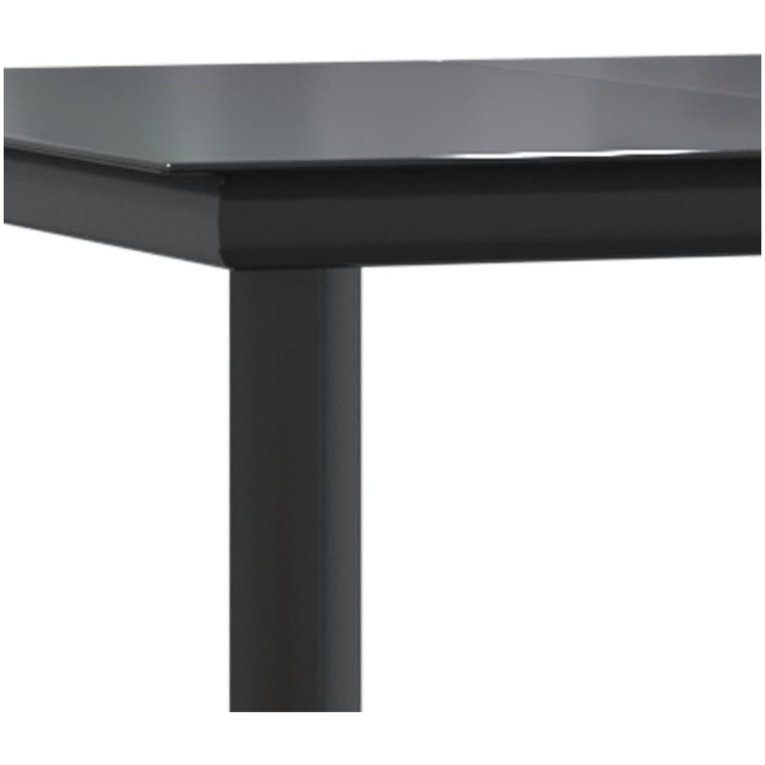 Matgrupp för trädgården 7 delar ljusgrå konstrottning vidaXL 160 cm table length – bild 10