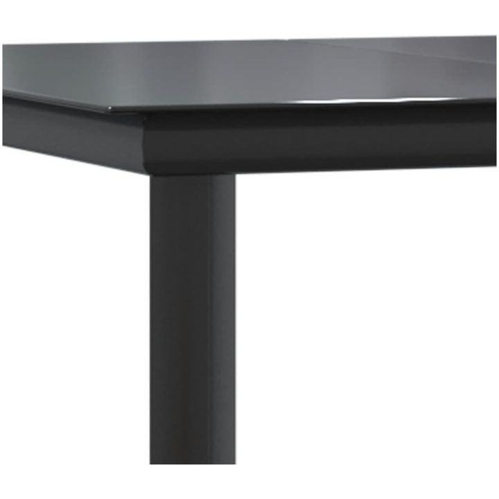 Matgrupp för trädgården 7 delar ljusgrå konstrottning vidaXL 160 cm table length – bild 10