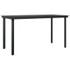 Matgrupp för trädgården 7 delar ljusgrå vidaXL 140 cm table length – miniatyr 5
