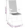 Matgrupp för trädgården 7 delar svart och brun konstrotting vidaXL 160 cm table length – miniatyr 10