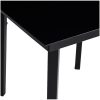 Matgrupp för trädgården 7 delar svart PVC-rotting vidaXL 140 cm table length – miniatyr 9