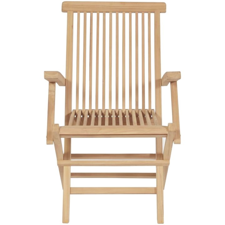 Matgrupp för trädgården 9 delar 180-280x100x75 cm teakträ vidaXL – bild 11